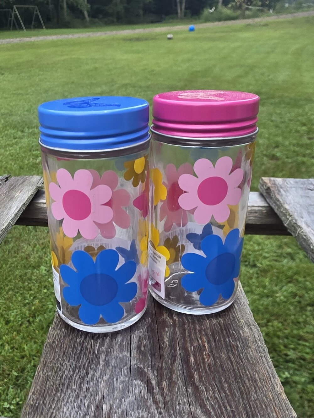 Dolly Parton Daisy Spice Jar Shaker Spring Collection Flower DG Blue and Pink
